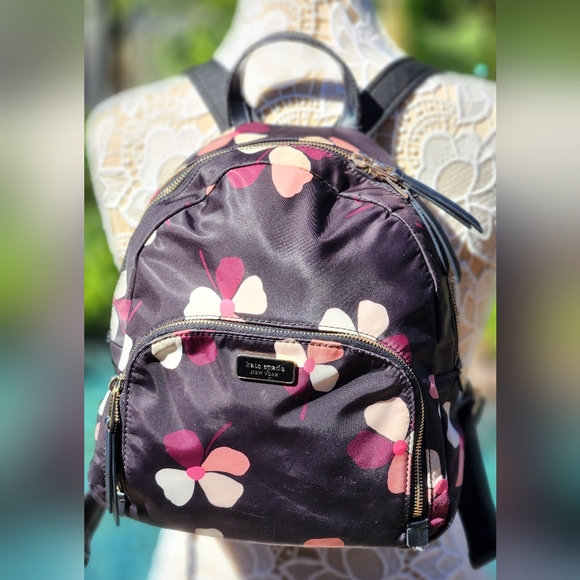 Kate Spade Black & Pink Small backpack - Picture 2 of 13